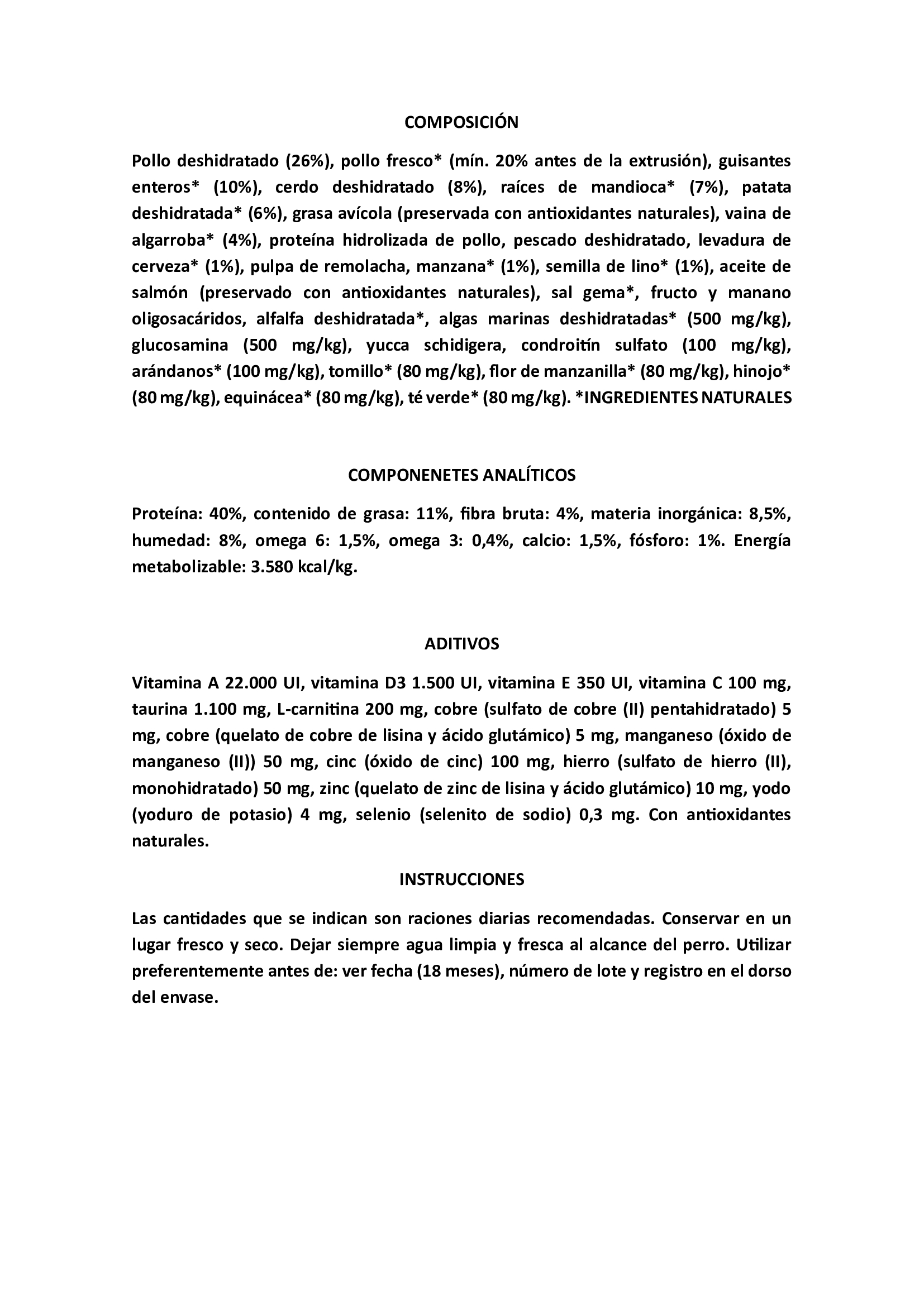 OWNAT GF JUST LIGHT 3kg.