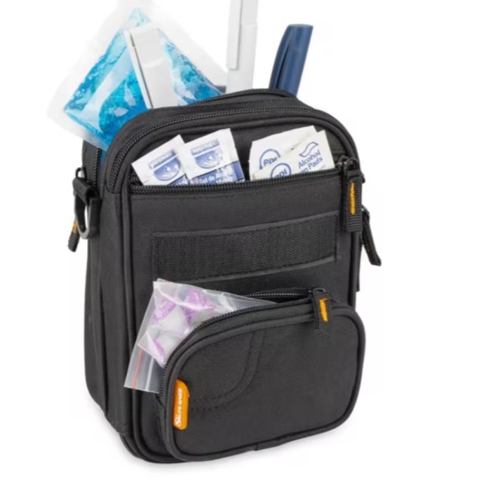 FIT, bandolera isotérmica para el kit del diabético. Negro.