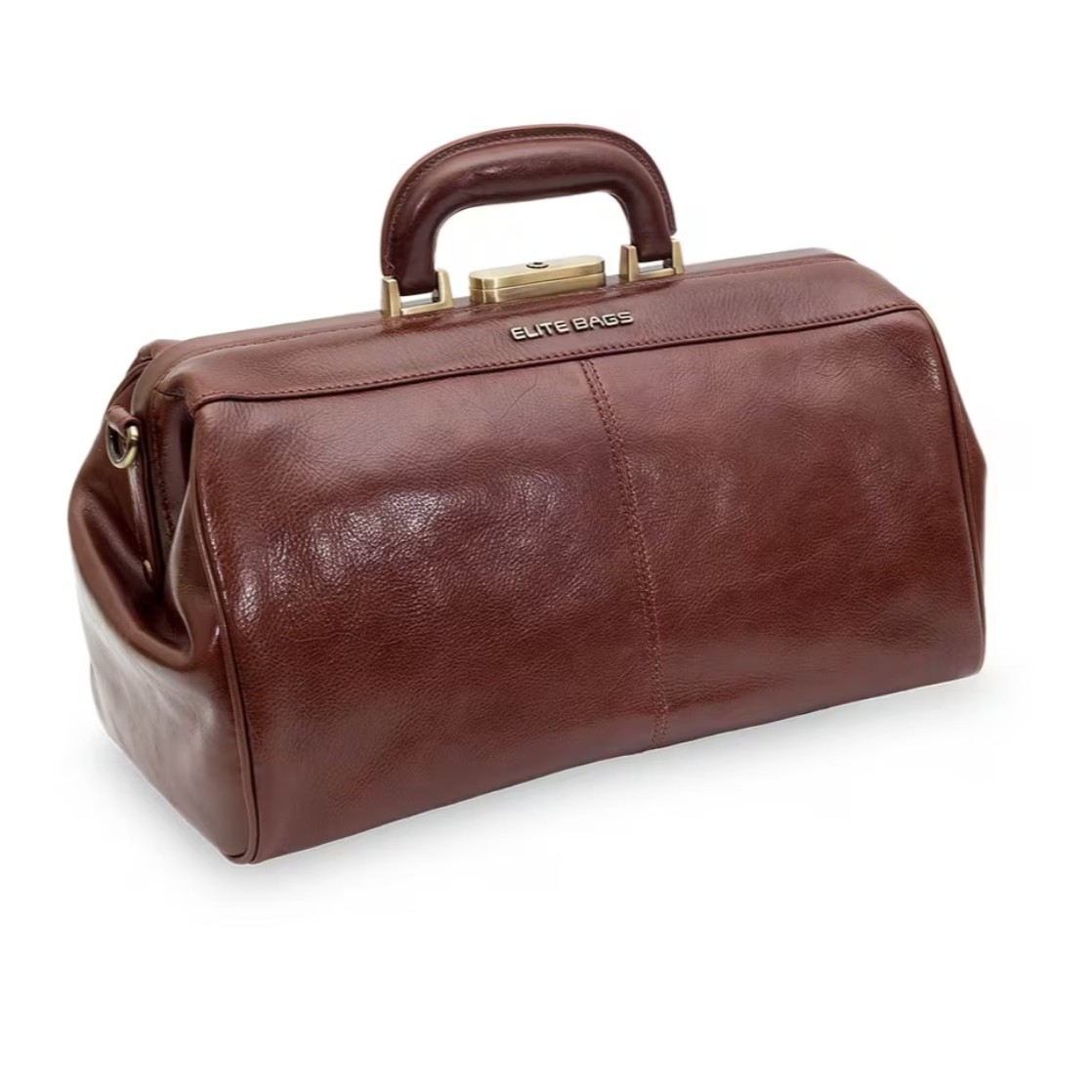 CLASSY, maletín médico compacto, piel. Marrón.