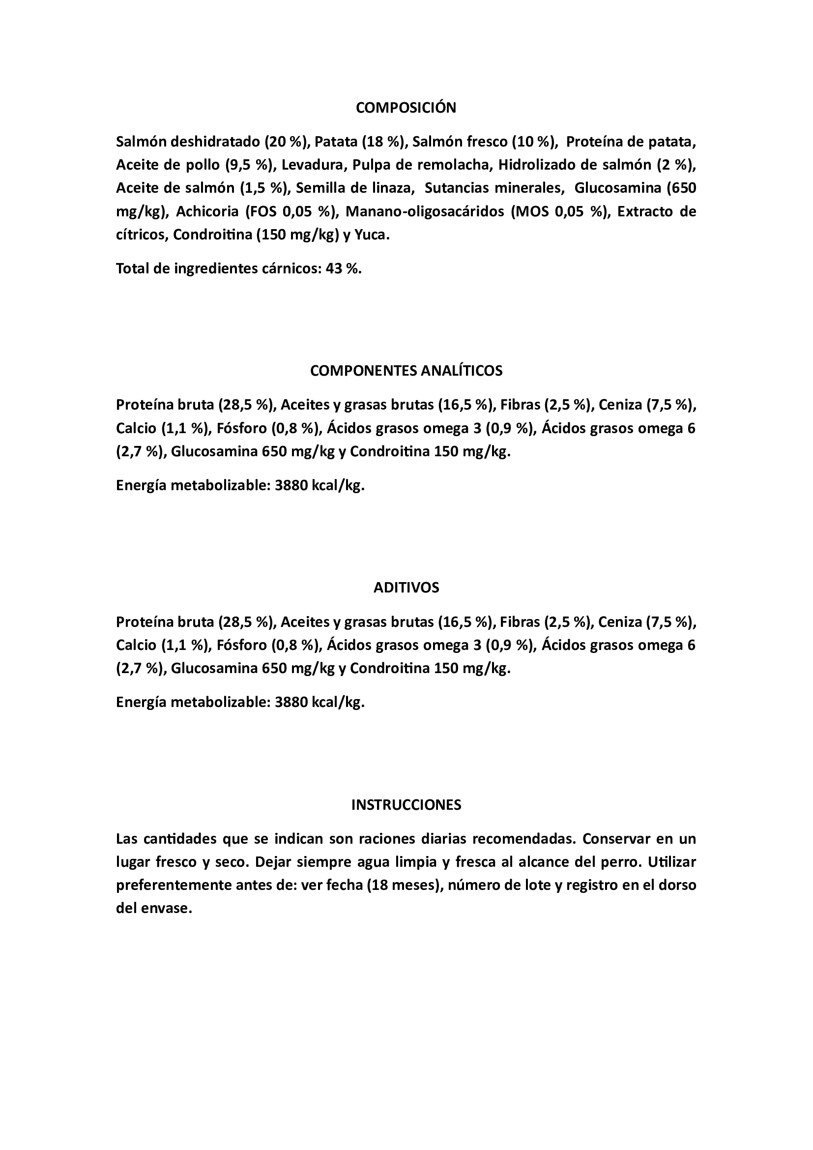 RECETA DE SALMON - SENSITIVE MINI 6kg.