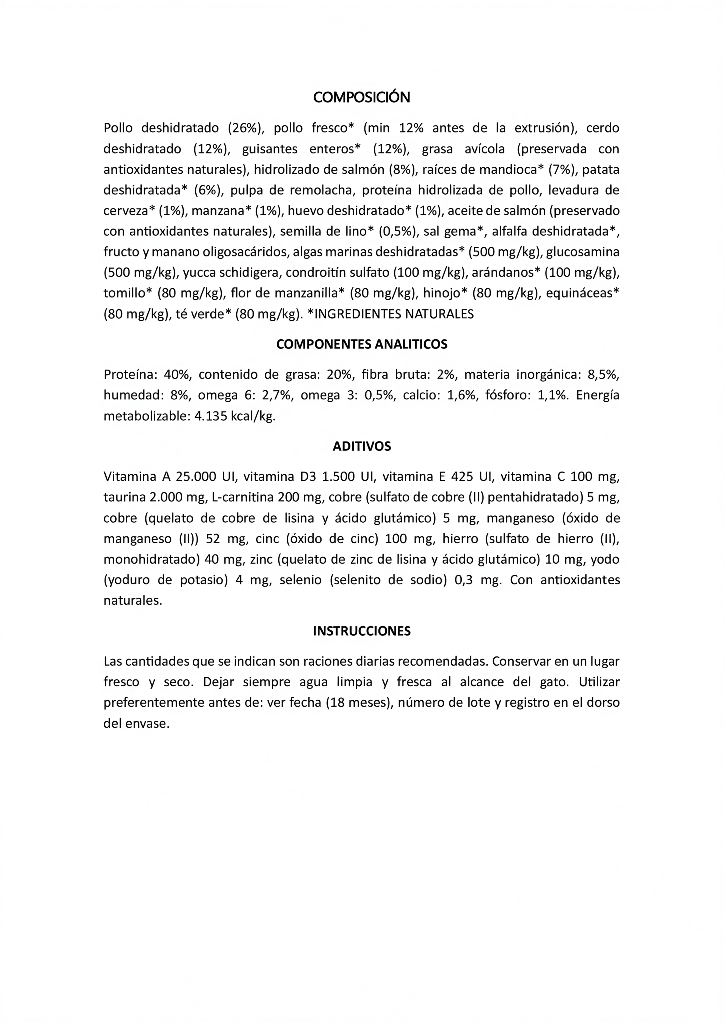 OWNAT GF JUST ADULT CHICKEN 8kg.