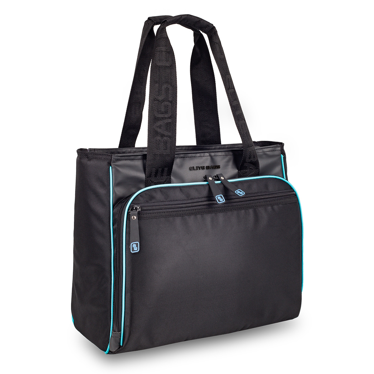TECBAG, Bolso tote médico con organizador interno, negro