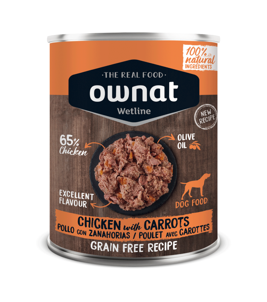 OWNAT WETLINE Chicken with Carrots 395gr.