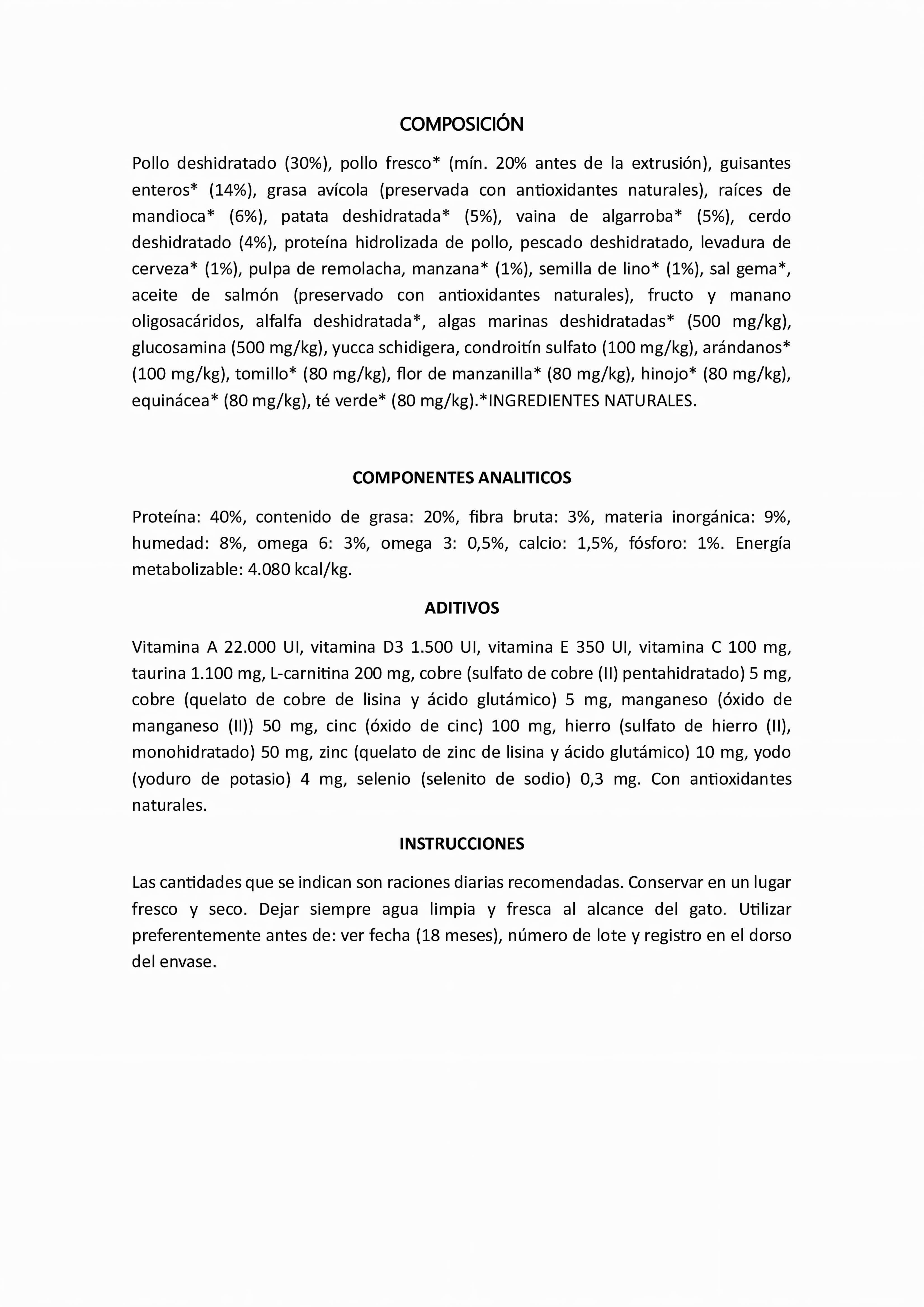 OWNAT GF JUST ADULT CHICKEN 14kg.