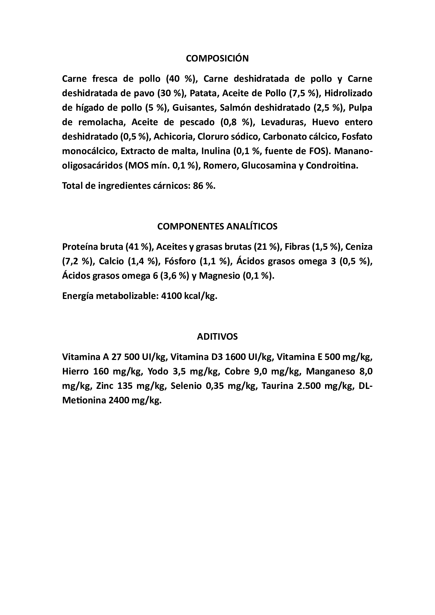 RECETA WILD INSTINCT MEDIUM &  LARGE BREED 6kg.