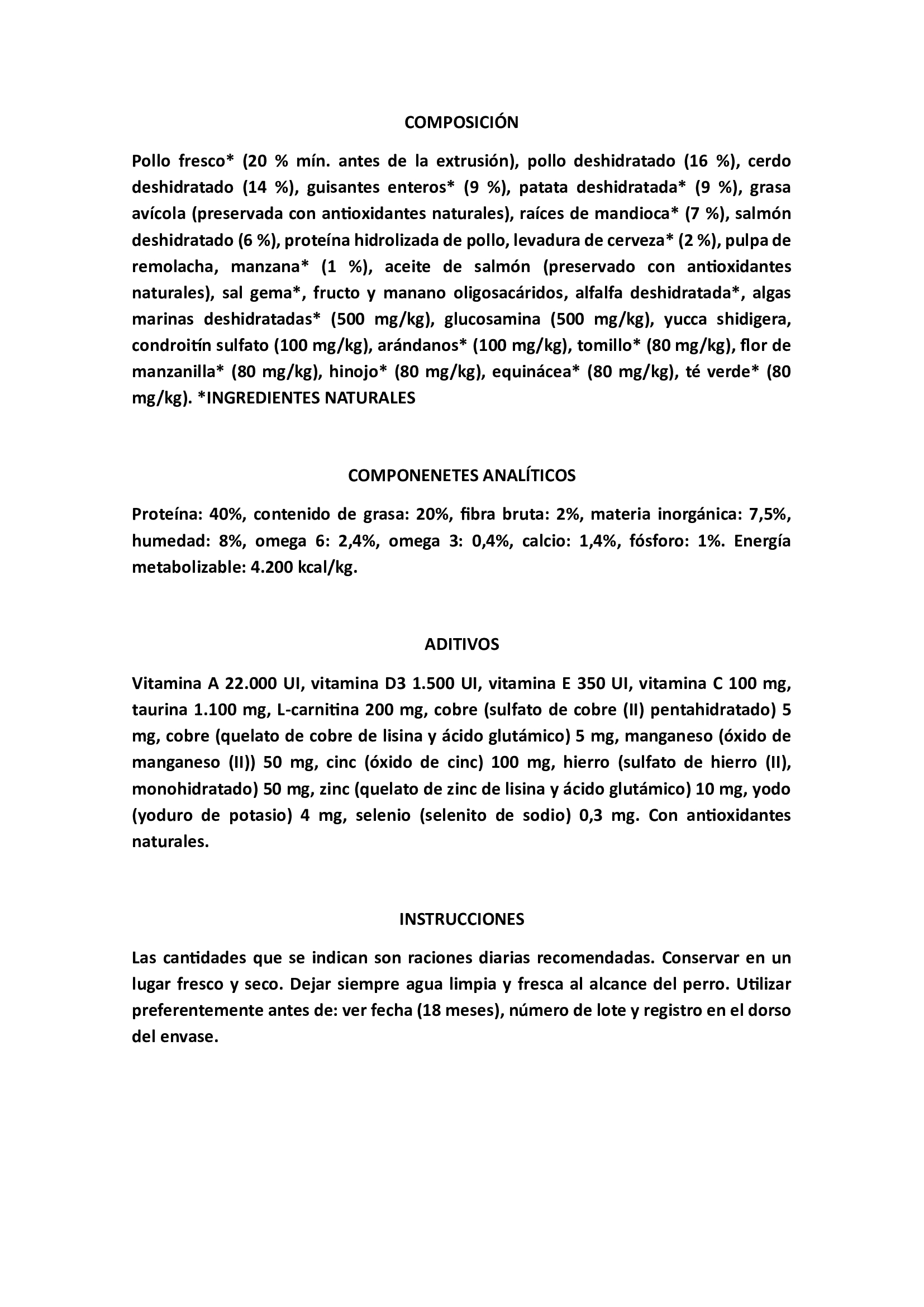 OWNAT GF JUST JUNIOR 14kg.