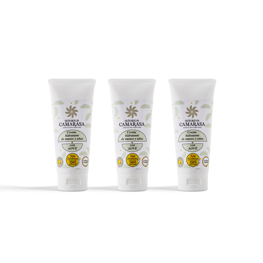 CREMA HIDRATANTE DE MANOS Y UÑAS 3 UNDS.