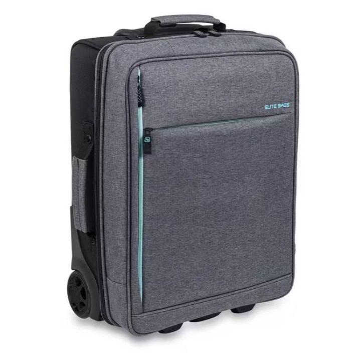 HOVI Maletín trolley visitas domiciliarias bitono gris