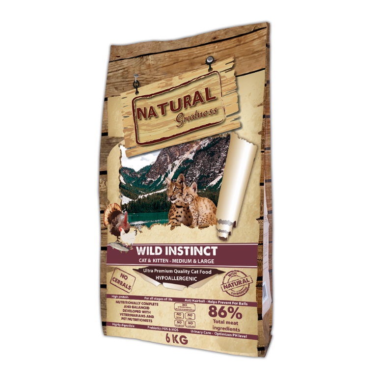 RECETA WILD INSTINCT MEDIUM &  LARGE BREED 6kg.