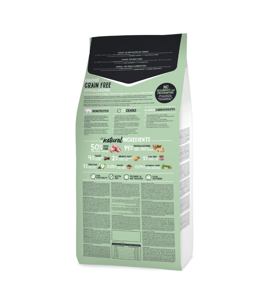 OWNAT GF HYPO PORK (DOG) 3kg.