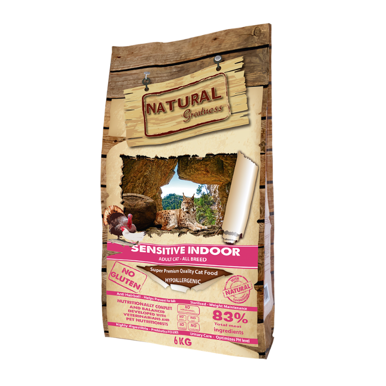 RECETA SENSITIVE INDOOR 6kg.