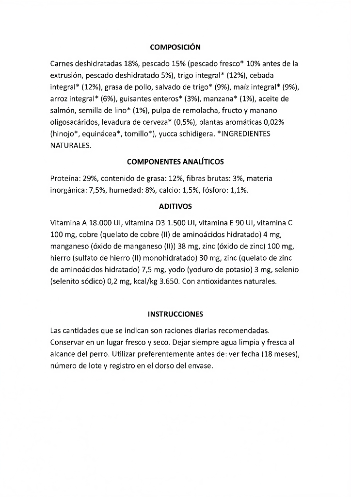 OWNAT CLASSIC FISH 12kg.