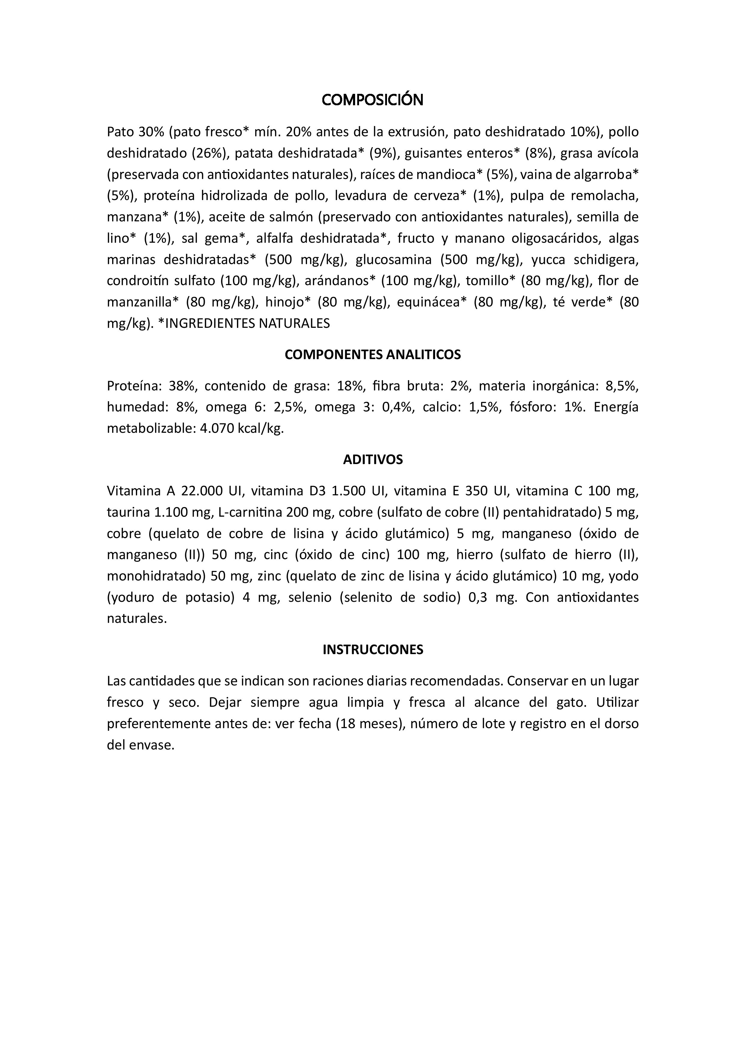 OWNAT GF JUST DUCK 14kg.